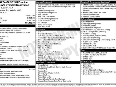 Used 2024 MAZDA CX-5 AWD 2.5 S w/ Premium Package image 30