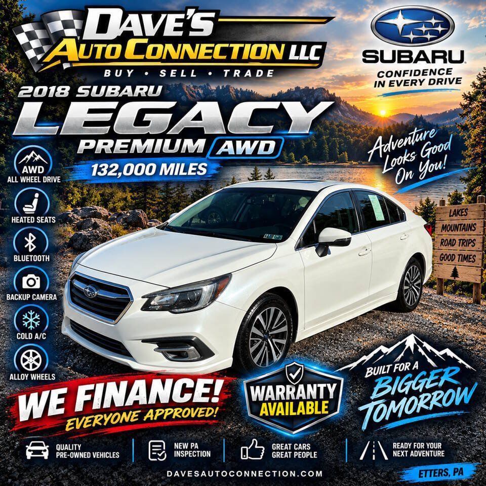 Used 2018 Subaru Legacy 2.5i Premium w/ Eyesight & BSD & Rcta & HBA AWD/4WD image 1