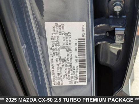 New 2025 MAZDA CX-50 AWD 2.5 Turbo w/ Accent Package image 15