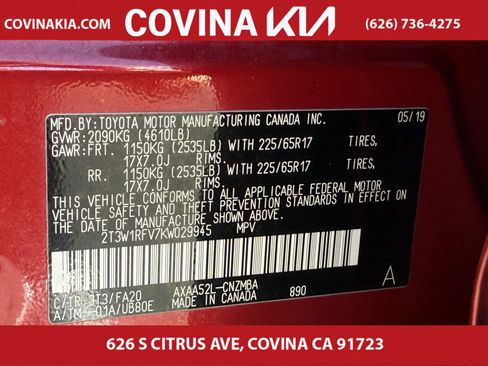 Used 2019 Toyota RAV4 XLE image 33