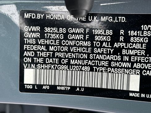 Used 2020 Honda Civic Sport Touring image 28