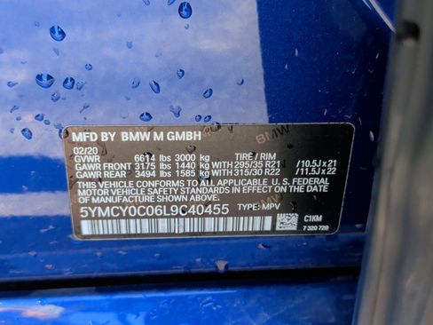 Used 2020 BMW X6 M Competition w/ Executive Package image 40