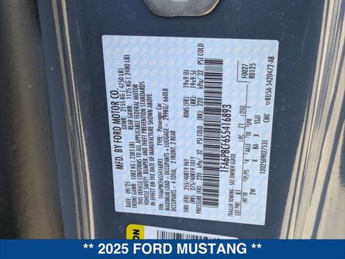 New 2025 Ford Mustang GT w/ GT Performance Package image 21
