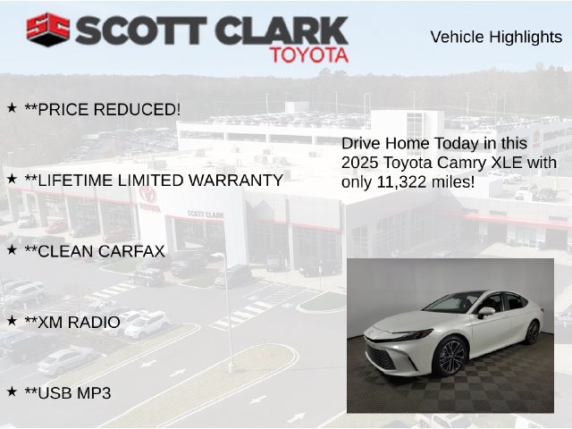 Used 2025 Toyota Camry XLE w/ Premium Plus Package FWD image 12
