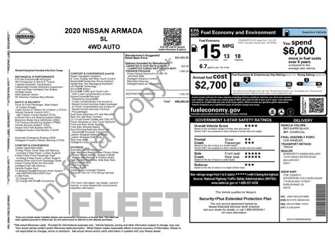 Used 2020 Nissan Armada SL w/ Premium Package AWD/4WD image 4