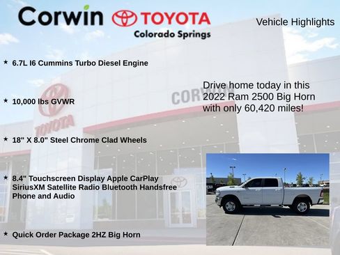 Used 2022 RAM 2500 Big Horn AWD/4WD image 7