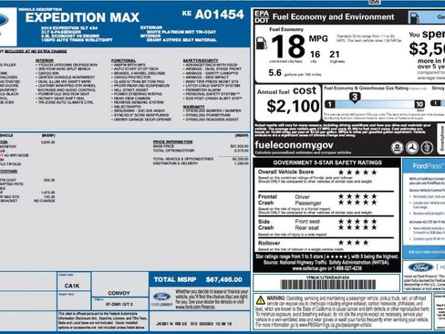 Used 2019 Ford Expedition Max XLT w/ Equipment Group 202A AWD/4WD image 34