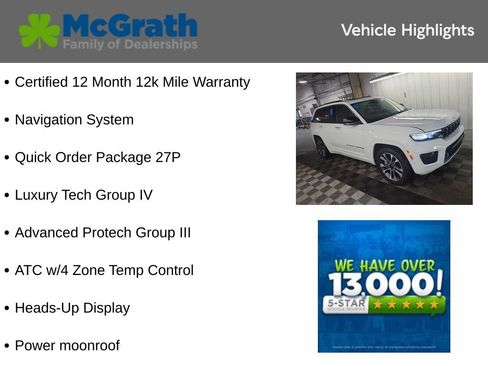 Used 2022 Jeep Grand Cherokee Overland w/ Advanced Protech Group III AWD/4WD image 6