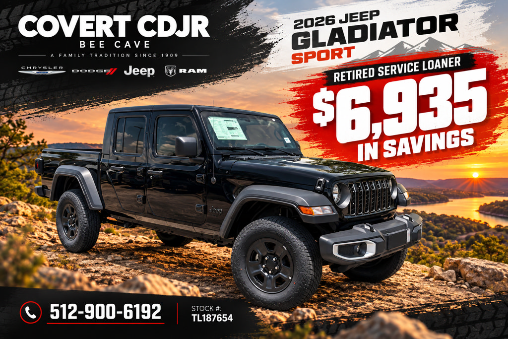 New 2026 Jeep Gladiator Sport AWD/4WD 360° Tour