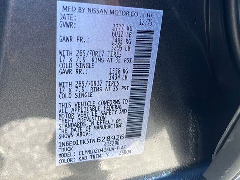 New 2026 Nissan Frontier PRO-4X image 28