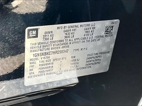 Used 2017 Chevrolet Tahoe LT AWD/4WD image 36