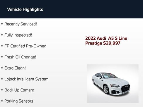 Used 2022 Audi A5 2.0T Prestige AWD/4WD image 2