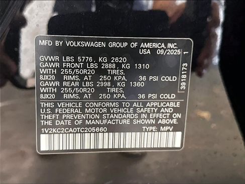 Certified 2026 Volkswagen Atlas Cross Sport SE w/ Panoramic Sunroof Package AWD/4WD image 22
