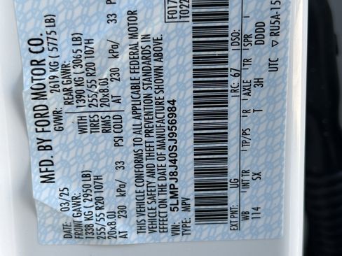 New 2025 Lincoln Nautilus Premier w/ Jet Appearance Package image 35