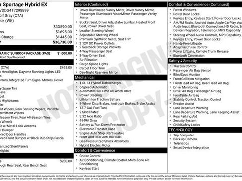 New 2026 Kia Sportage EX w/ EX Panoramic Sunroof Package image 9
