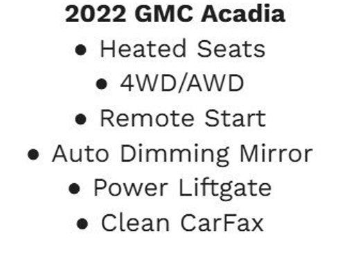 Certified 2022 GMC Acadia AT4 w/ Trailering Package image 2