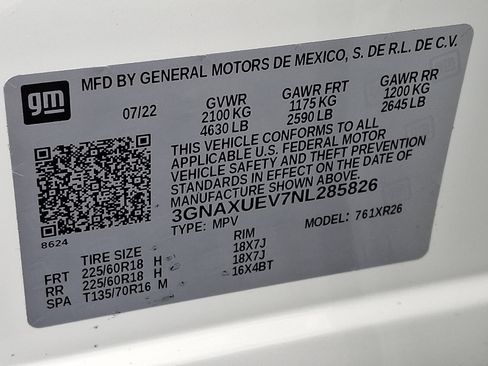 Certified 2022 Chevrolet Equinox LT image 27