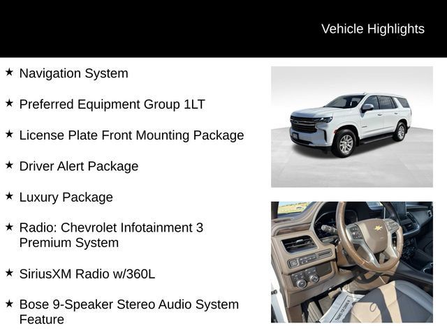 Certified 2022 Chevrolet Tahoe LT w/ Luxury Package AWD/4WD image 8