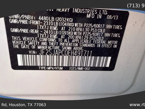 Used 2014 Subaru Forester 2.5i Touring image 54