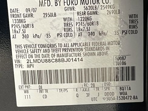 Used 2008 Lincoln MKX AWD image 8