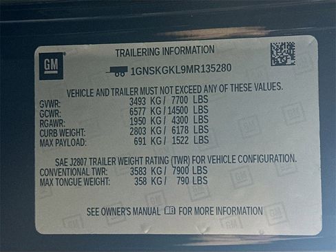 Used 2021 Chevrolet Suburban High Country w/ Premium Package image 37