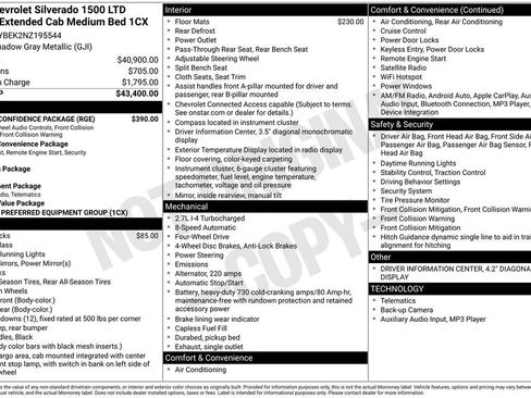 Used 2022 Chevrolet Silverado 1500 Custom w/ Safety Confidence Package image 6