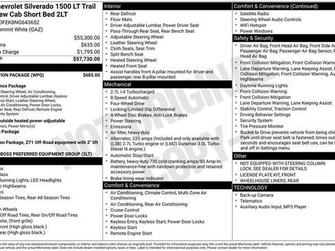 Certified 2022 Chevrolet Silverado 1500 LT Trail Boss w/ Protection Package image 4