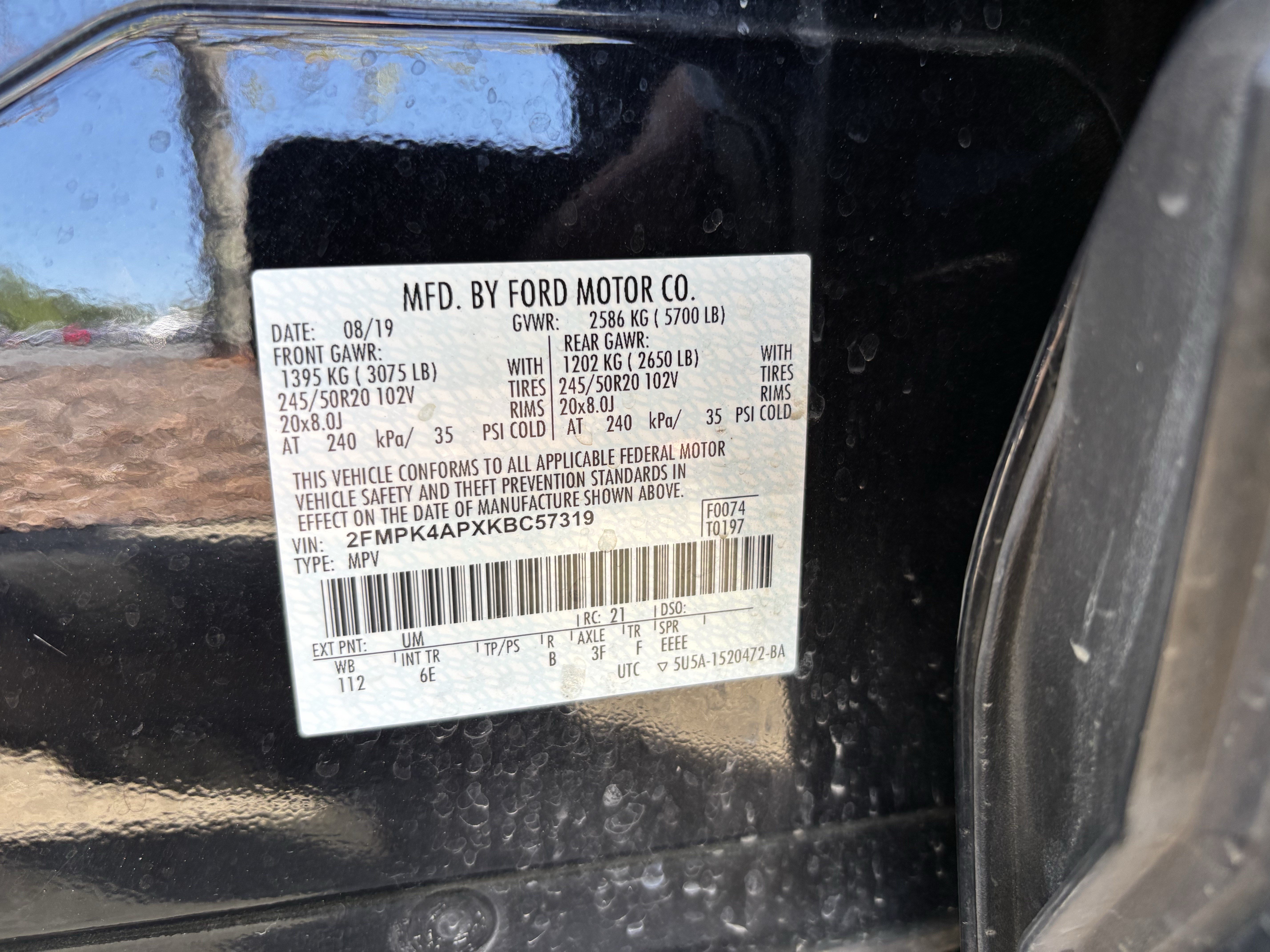 Used 2019 Ford Edge ST w/ Convenience Package AWD/4WD image 37
