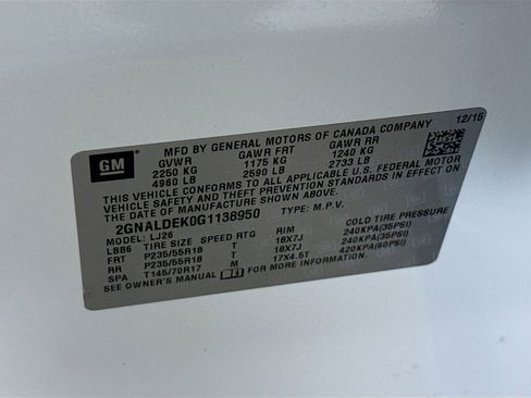 Used 2016 Chevrolet Equinox LTZ w/ Enhanced Convenience Package image 37