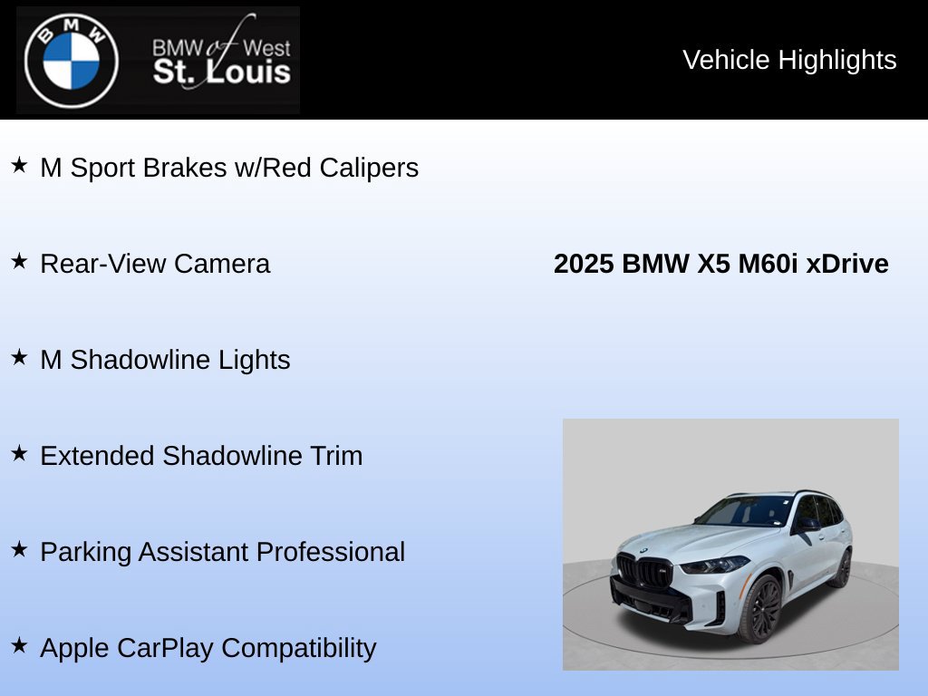Used 2025 BMW X5 M60i w/ Climate Comfort Package AWD/4WD image 16