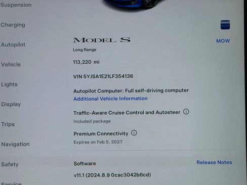 Used 2020 Tesla Model S Long Range AWD/4WD image 3