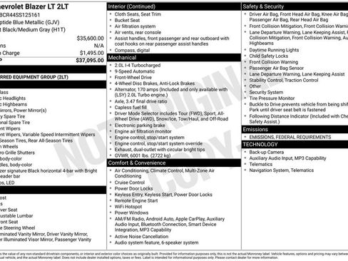 New 2025 Chevrolet Blazer LT image 6