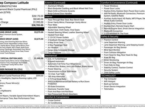 New 2025 Jeep Compass Latitude w/ Sun & Sound Group image 9