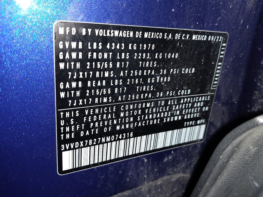 Used 2022 Volkswagen Taos S FWD image 33