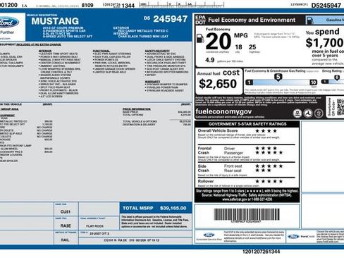 Used 2013 Ford Mustang GT Premium w/ GT Coupe Accessory Pkg 5 image 7