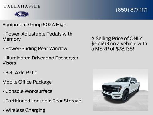 New 2026 Ford F150 Lariat w/ Equipment Group 502A High AWD/4WD image 36