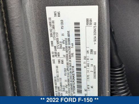 Certified 2022 Ford F150 XLT w/ Equipment Group 302A High RWD image 22