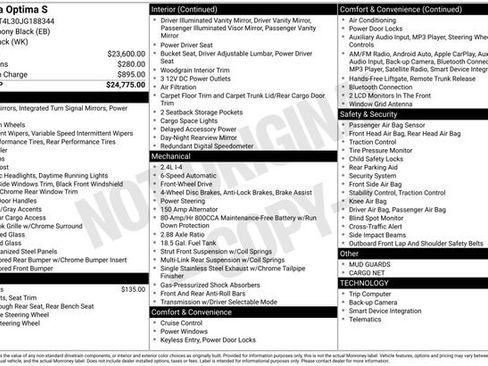 Used 2018 Kia Optima S image 14