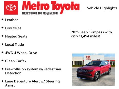 Used 2025 Jeep Compass Limited AWD/4WD image 7