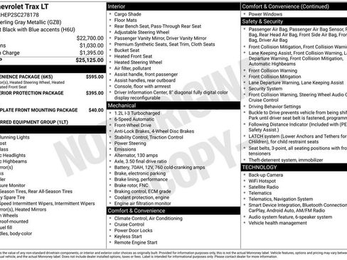 Certified 2025 Chevrolet Trax LT w/ LT Convenience Package FWD image 12