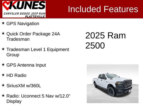 New 2025 RAM 2500 Tradesman image 2