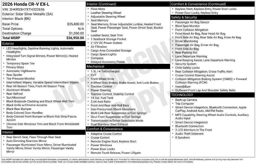 Used 2026 Honda CR-V EX-L image 24