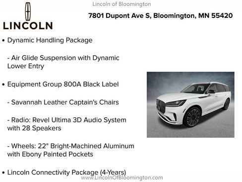 New 2026 Lincoln Aviator Black Label w/ Dynamic Handling Package AWD/4WD image 5