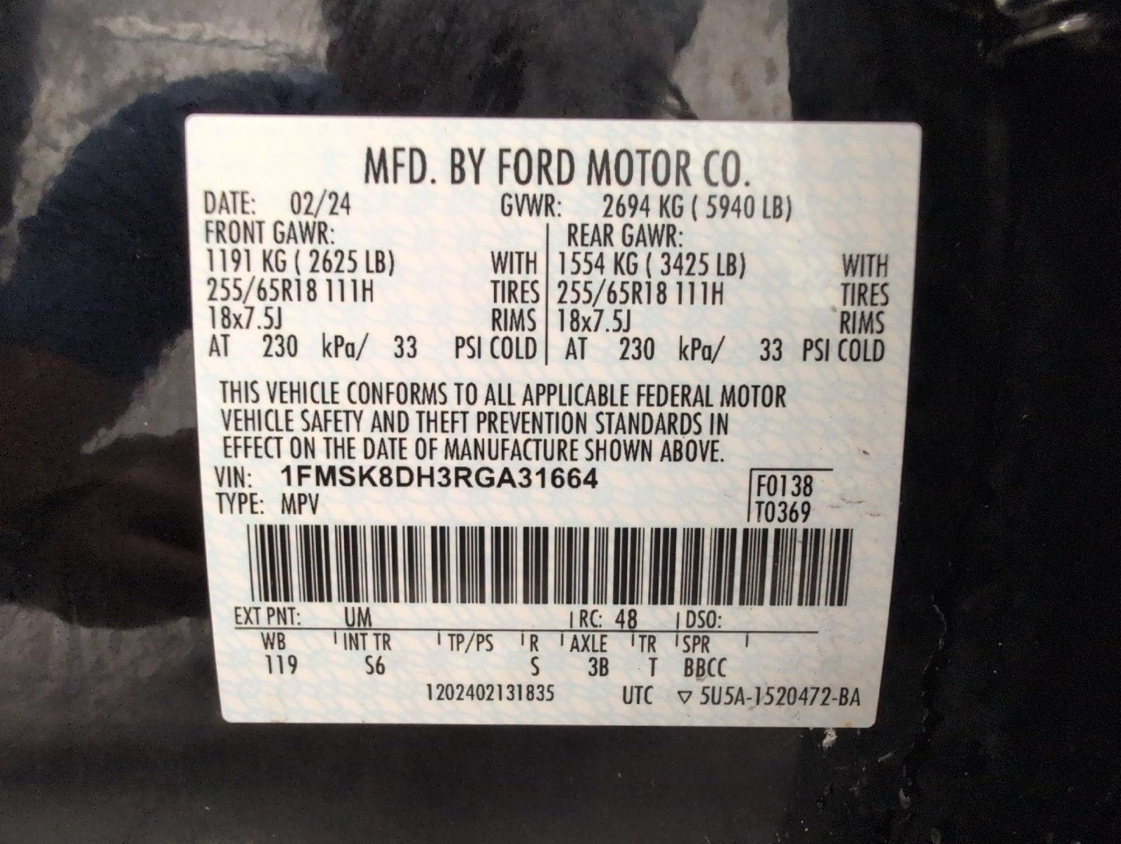 Used 2024 Ford Explorer XLT w/ Equipment Group 202A AWD/4WD image 29