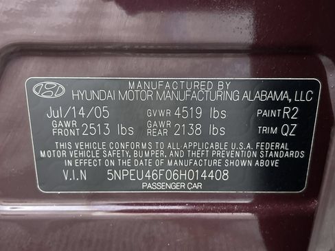 Used 2006 Hyundai Sonata GLS FWD image 11