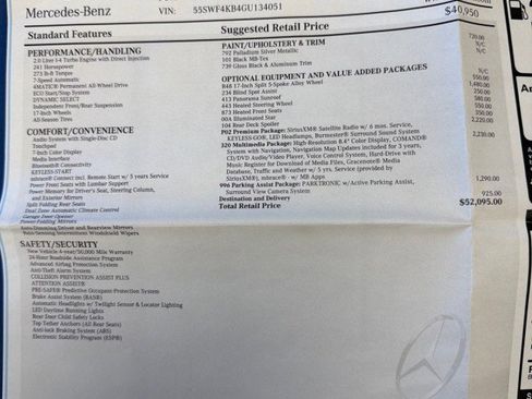Used 2016 Mercedes-Benz C 300 4MATIC Sedan image 53