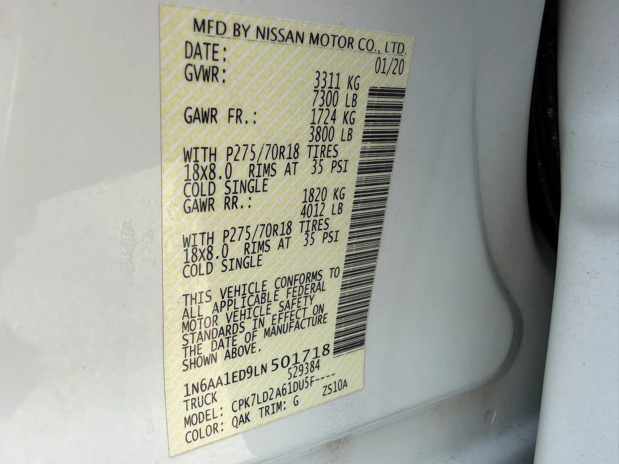 Used 2020 Nissan Titan PRO-4X w/ Pro-4x Convenience Package AWD/4WD image 44