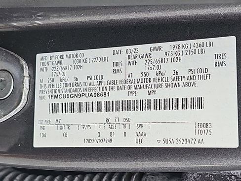 Used 2023 Ford Escape Active w/ Cold Weather Package FWD image 36