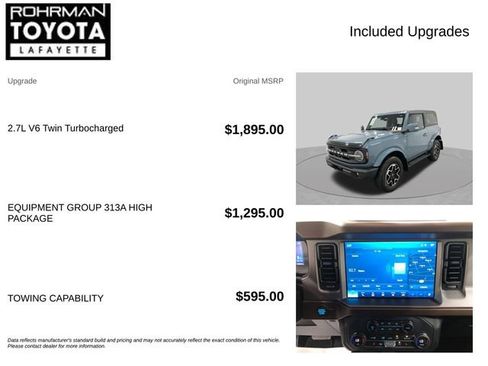 Used 2023 Ford Bronco Outer Banks AWD/4WD image 4