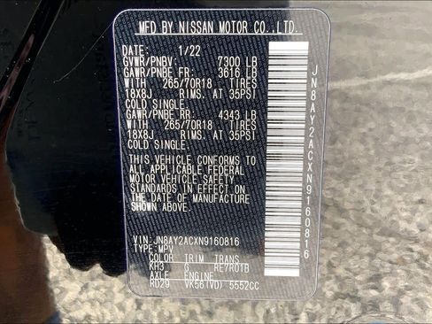 Used 2022 Nissan Armada SV RWD image 36